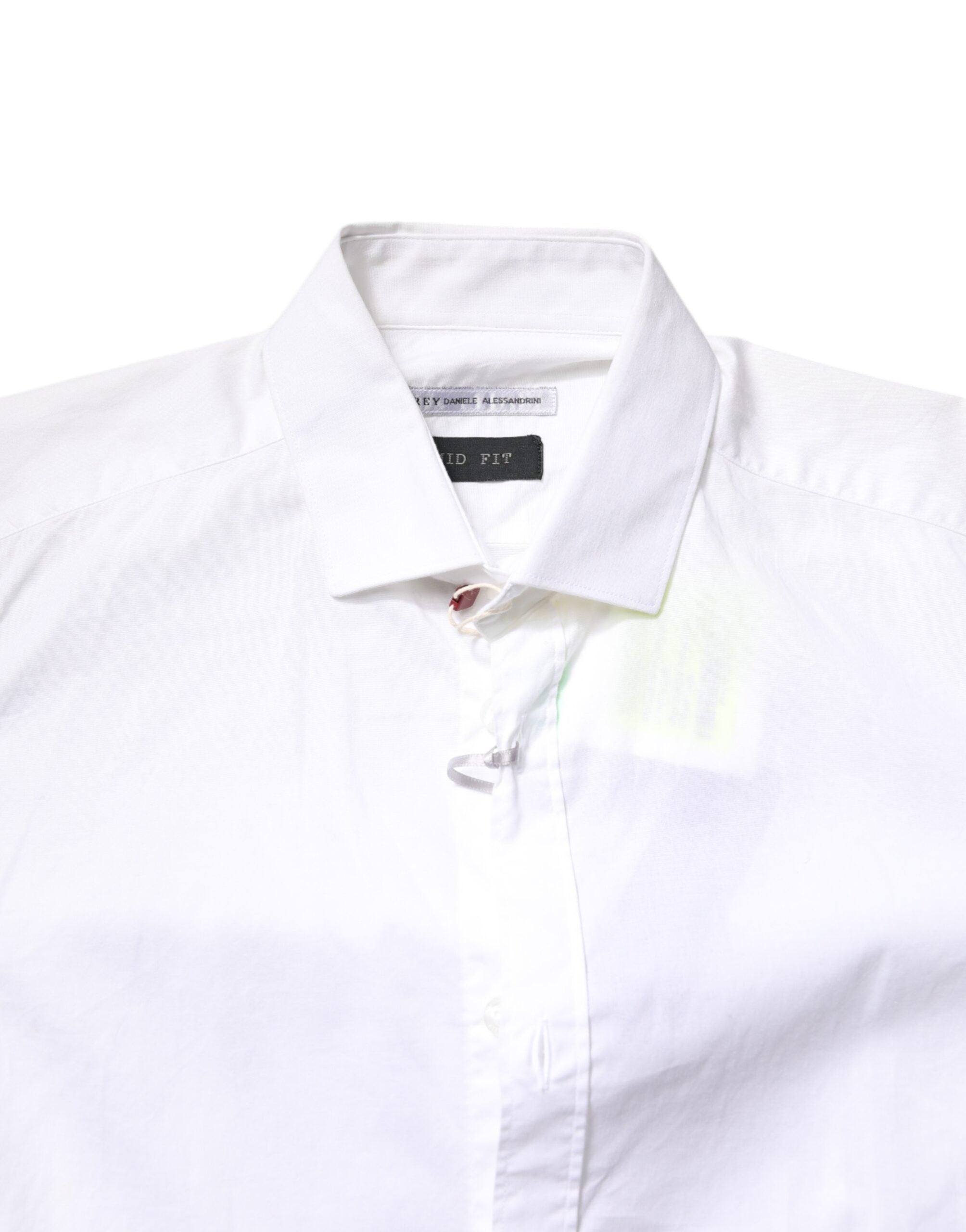 Daniele Alessandrini White formal cotton shirt